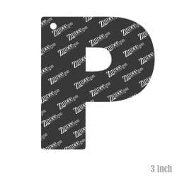 Alternative view of Letter P Acrylic Blank- Sticker- UV DTF (3 inch)