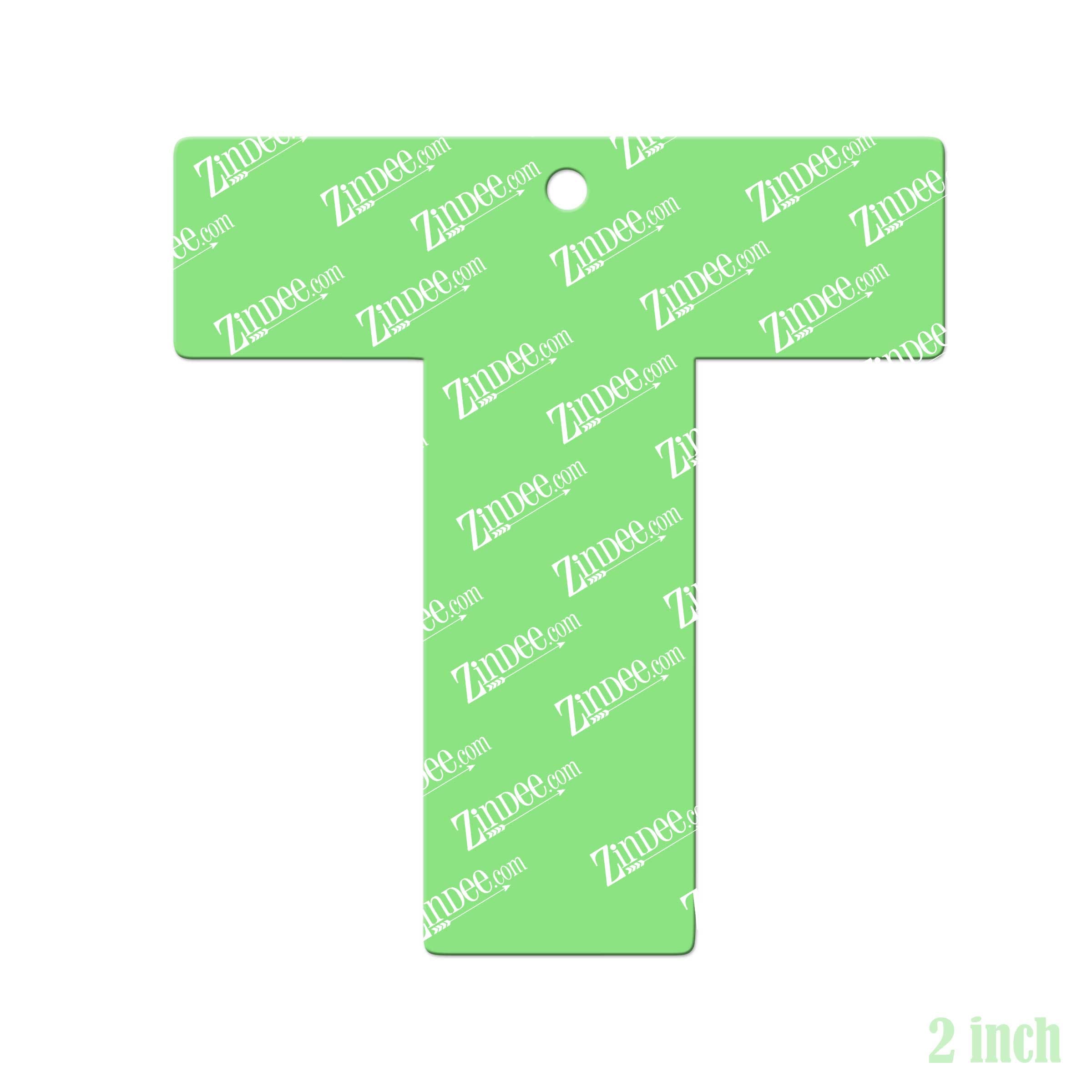 Alternative view of Letter T Acrylic Blank- Sticker- UV DTF (2 inch)