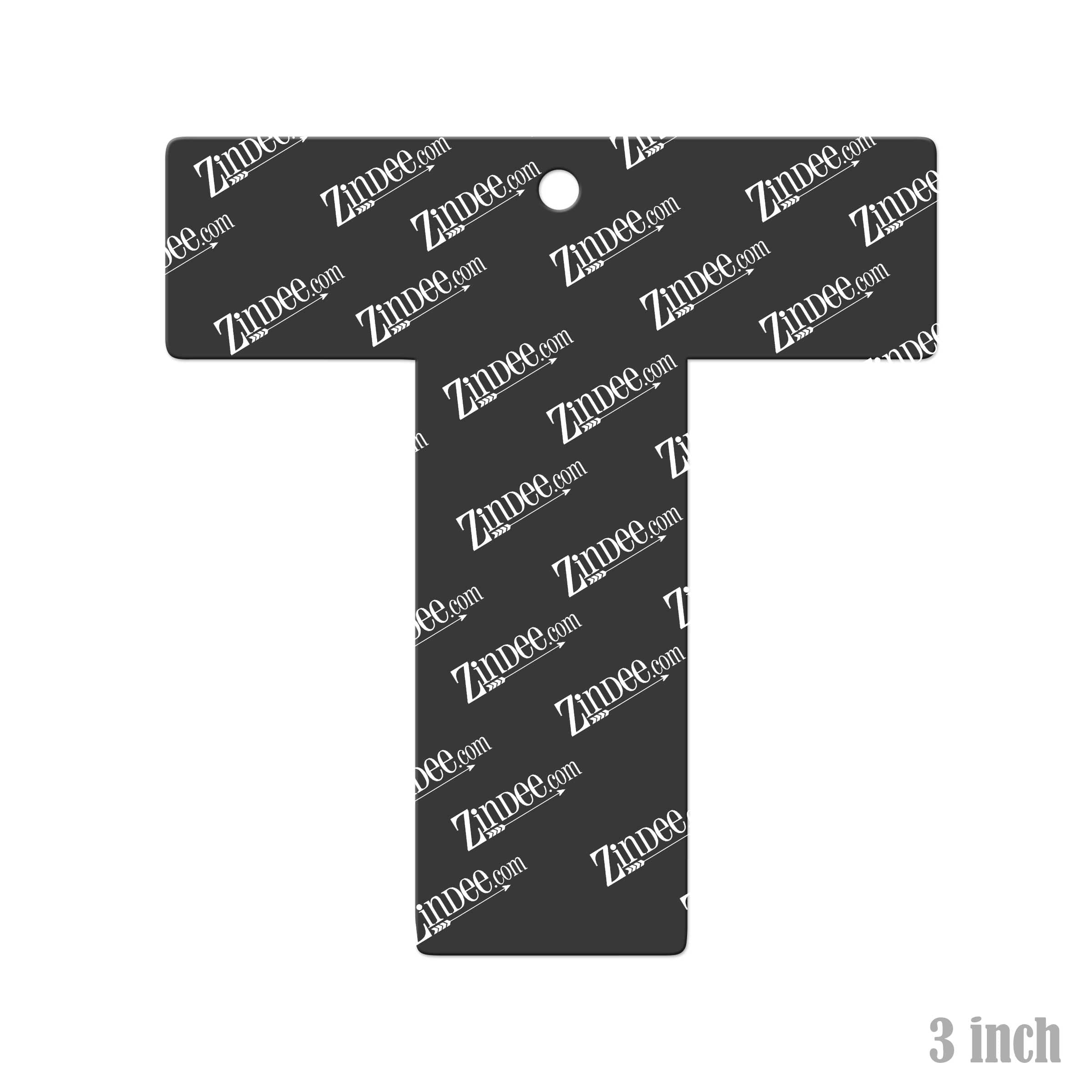Letter T Acrylic Blank- Sticker- UV DTF (3 inch) - Image 2