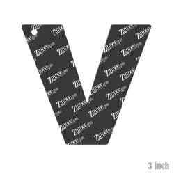 Alternative view of Letter V Acrylic Blank- Sticker- UV DTF (3 inch)