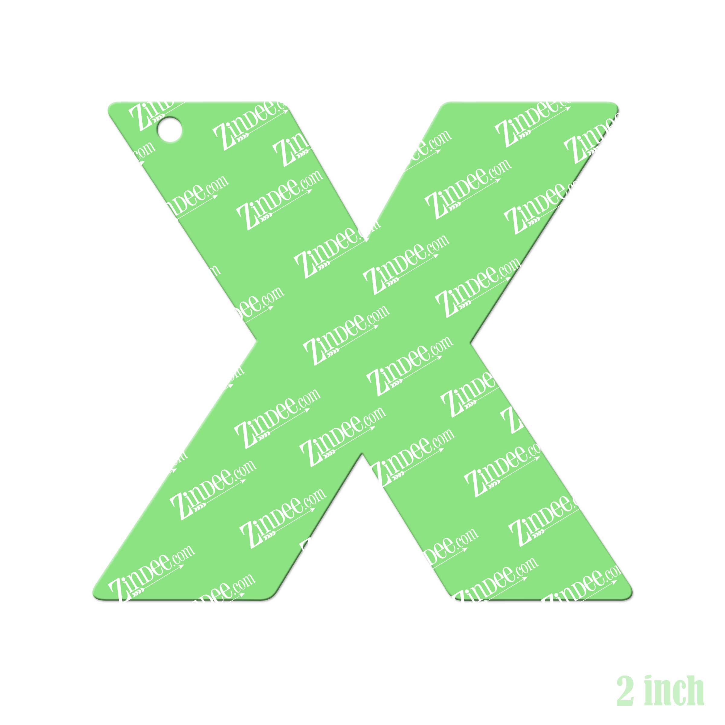 Alternative view of Letter X Acrylic Blank- Sticker- UV DTF (2 inch)
