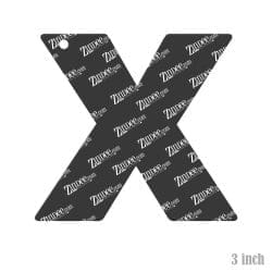 Alternative view of Letter X Acrylic Blank- Sticker- UV DTF (3 inch)