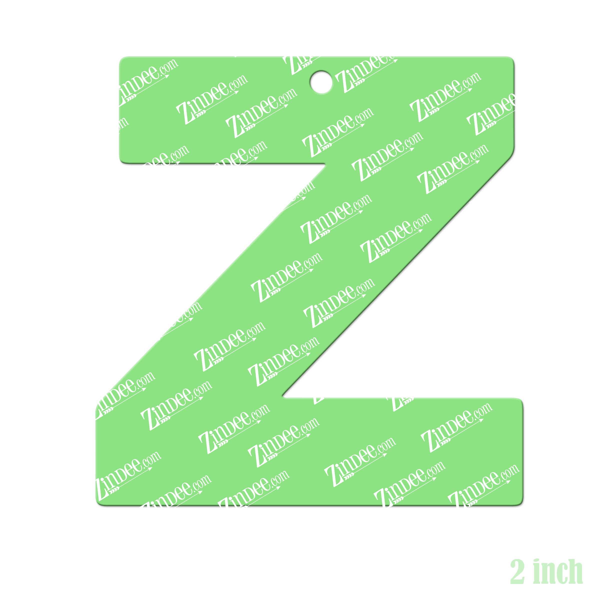 Alternative view of Letter Z Acrylic Blank- Sticker- UV DTF (2 inch)