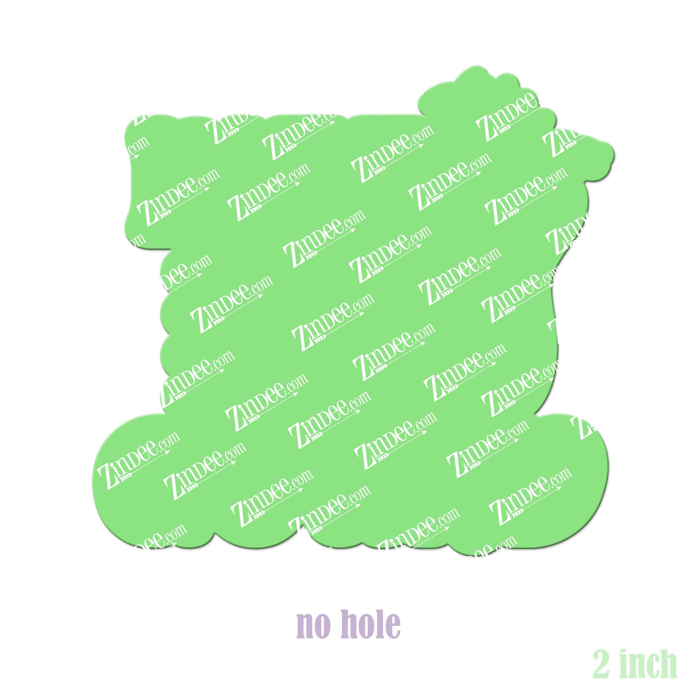 Life is a Gourd acrylic blank (2 inch) NO HOLE