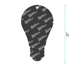 Alternative view of Light Bulb – Acrylic Keychain Blank (3") | Optional Sticker or UV DTF