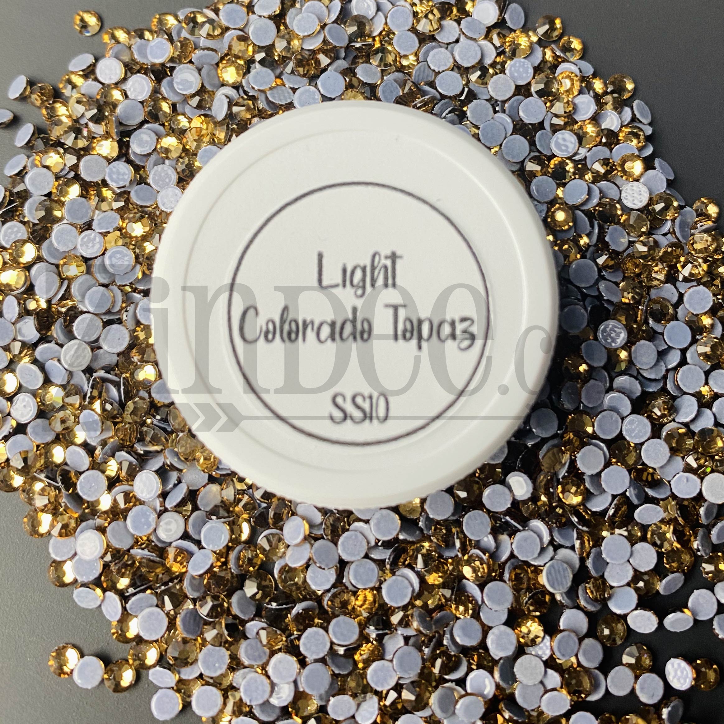 Light Colorado topaz Hotfix Rhinestone ss10 (machine cut) 10 Gross