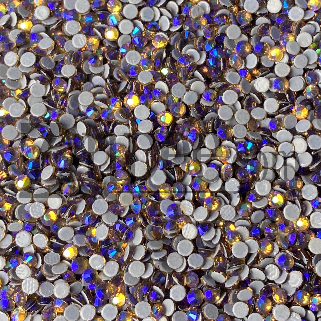 Alternative view of Light Colorado topaz AB Hotfix Rhinestone ss10 (machine cut) 10 Gross