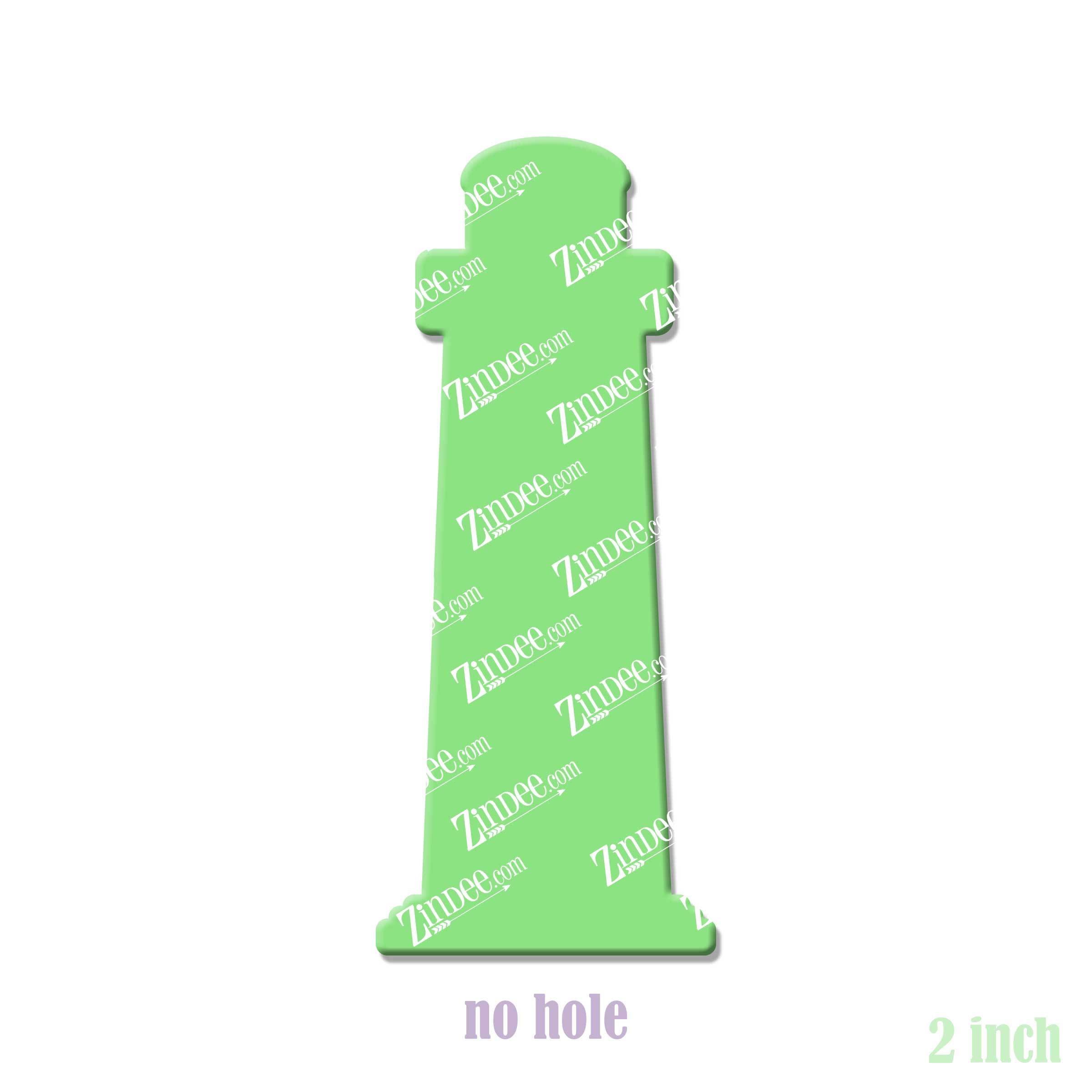 Lighthouse acrylic blank (2 inch) NO HOLE (5 piece minimum)