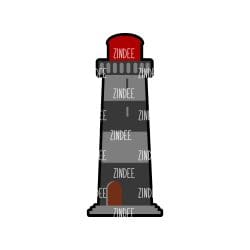Alternative view of Lighthouse acrylic blank (3 inch)