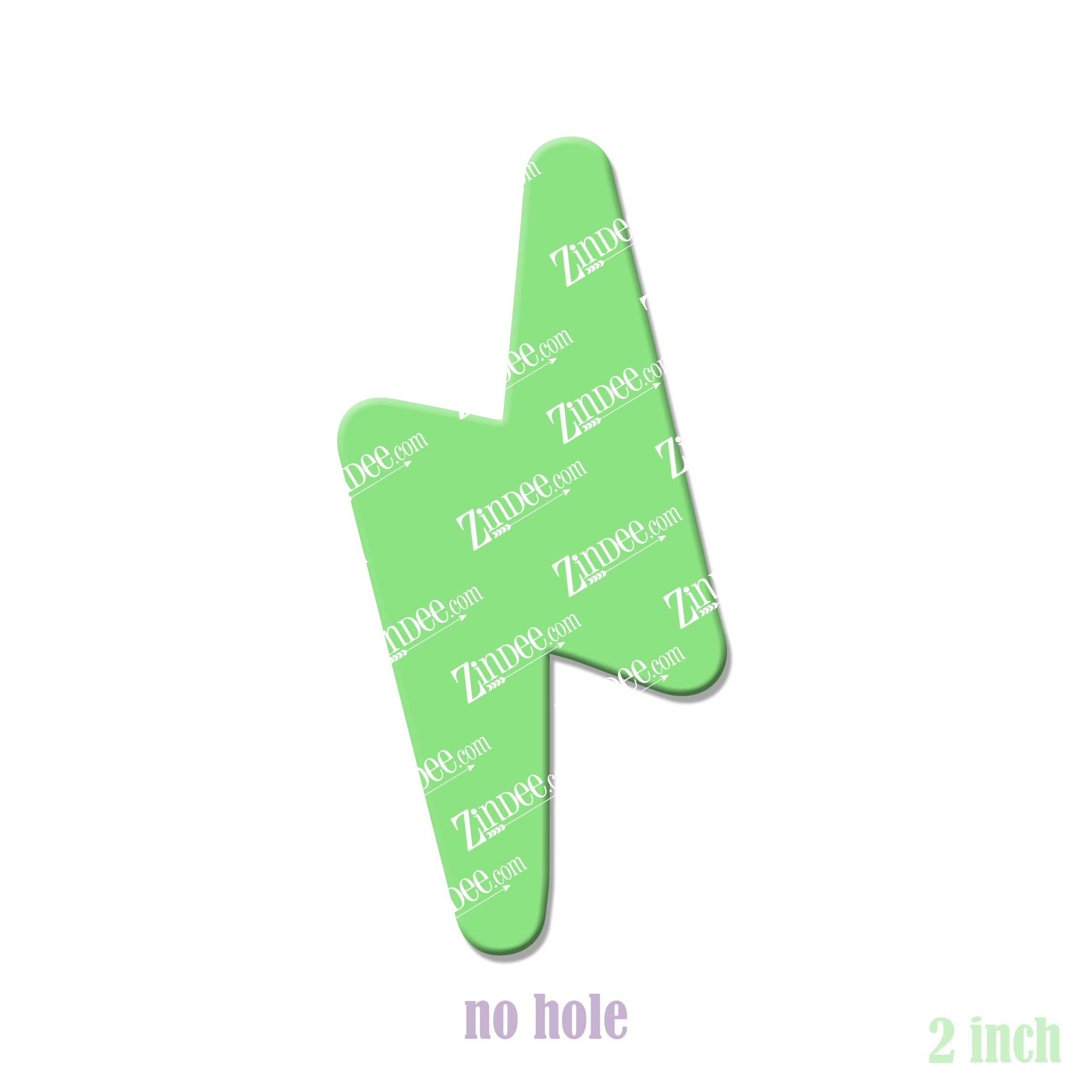 Alternative view of Lightning Bolt Acrylic Blank- Sticker- UV DTF (2 inch) NO HOLE