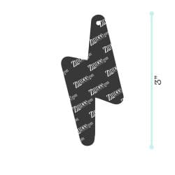 Alternative view of Lightning Bolt – Acrylic Keychain Blank (3") | Optional Sticker or UV DTF
