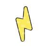 Lightning Bolt Acrylic Blank- Sticker- UV DTF (1.5 inch)