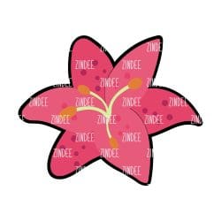 Lily Acrylic Blank- Sticker- UV DTF (1.5 inch)