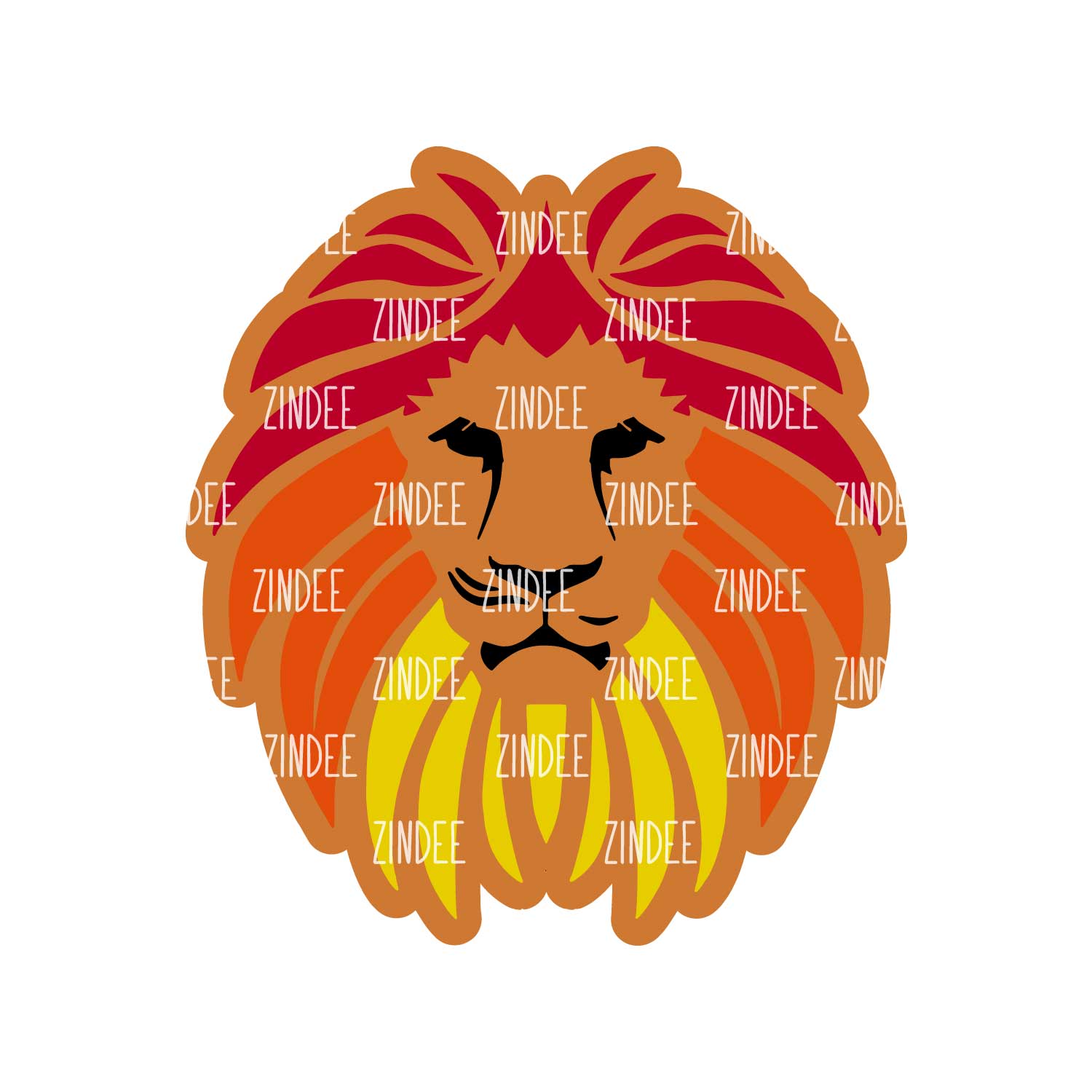 Alternative view of Lion Head acrylic blank (3 inch)