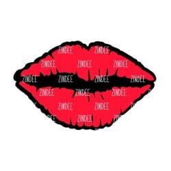 Lips – Acrylic Keychain Blank (3") | Optional Sticker or UV DTF