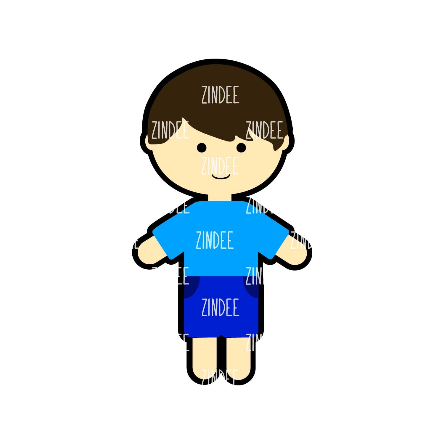 Alternative view of Little Boy acrylic blank (3 inch)