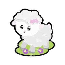 Little Lamb Acrylic Blank- Sticker- UV DTF (1.5 inch)