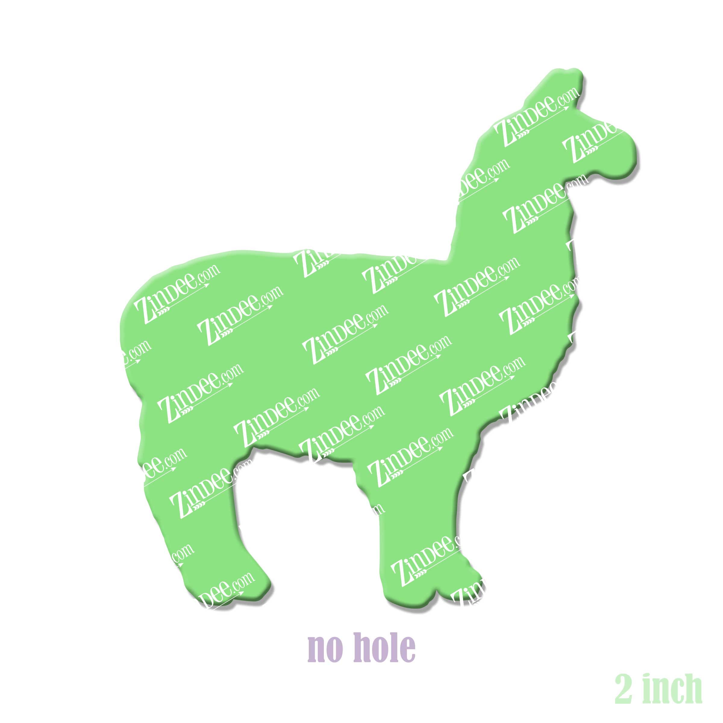 Llama acrylic blank (2 inch) NO HOLE