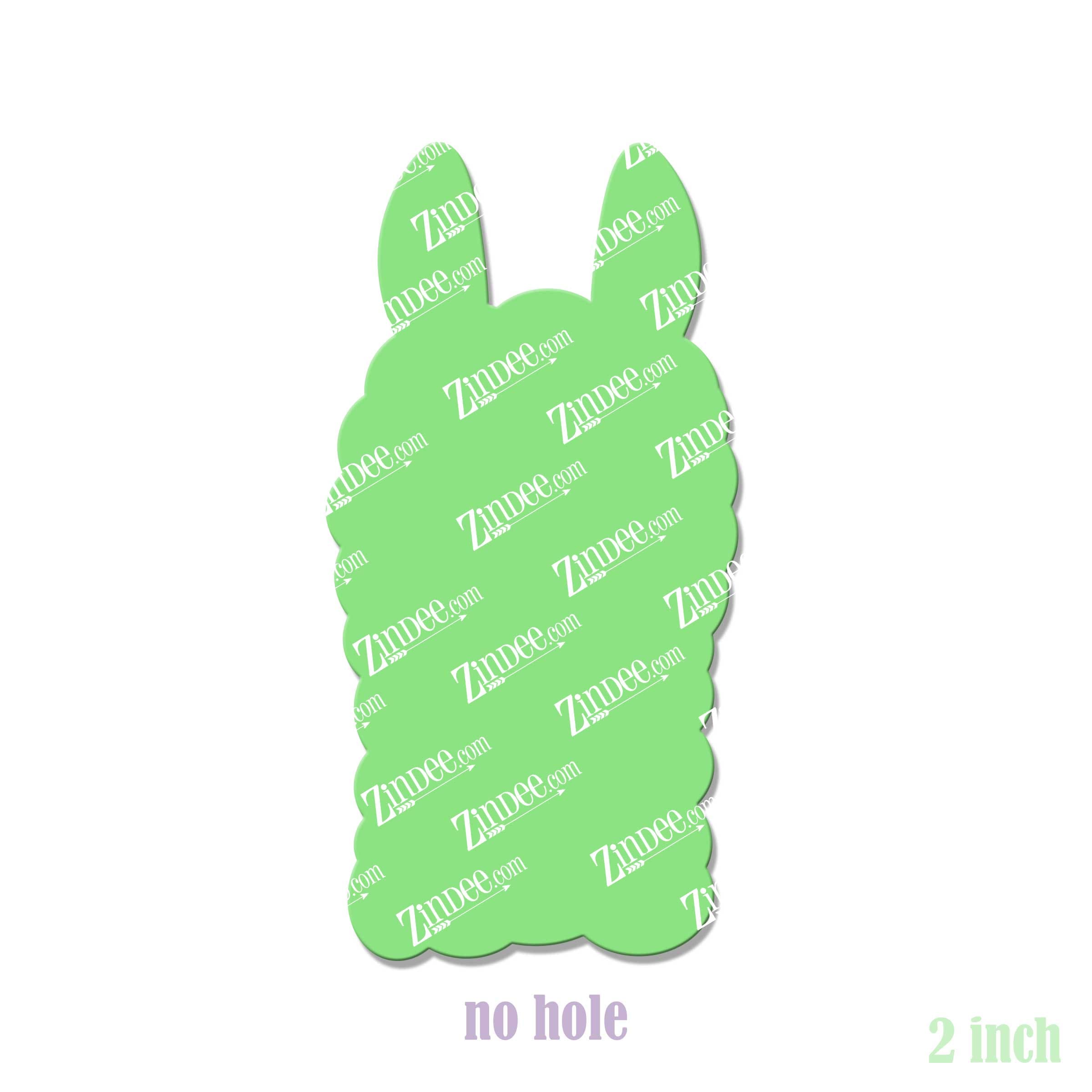 Alternative view of Llama Head Acrylic Blank- Sticker- UV DTF (2 inch) NO HOLE