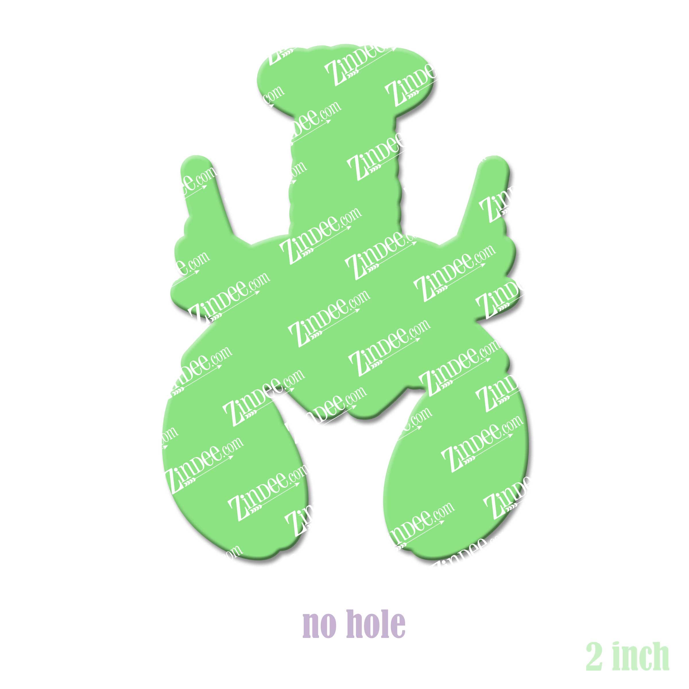 Alternative view of Lobster Acrylic Blank- Sticker- UV DTF (2 inch) NO HOLE