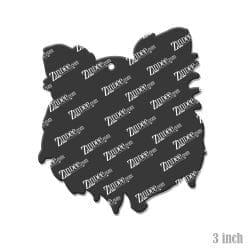 Long Haired Chihuahua Head acrylic blank (3 inch)