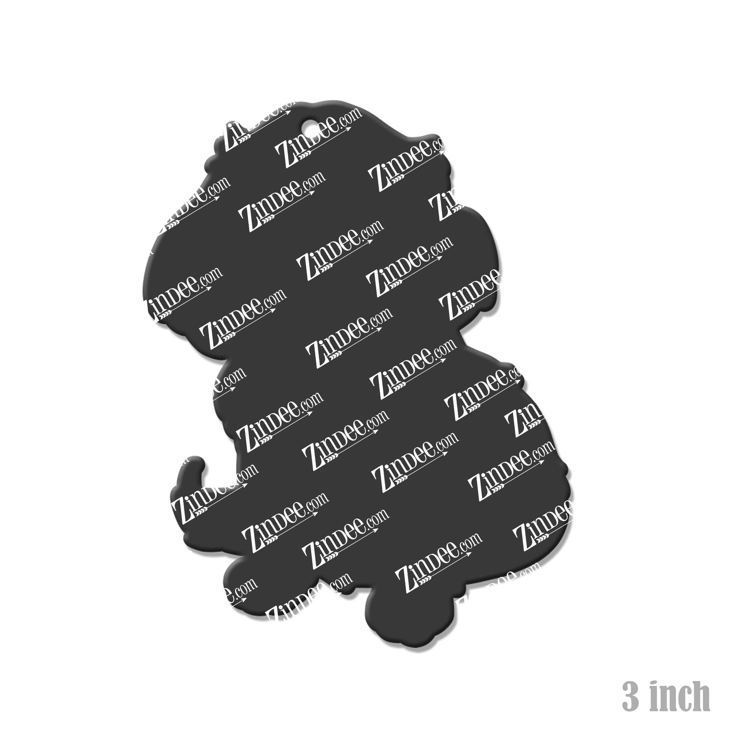 Long Haired Dachshund acrylic blank (3 inch)