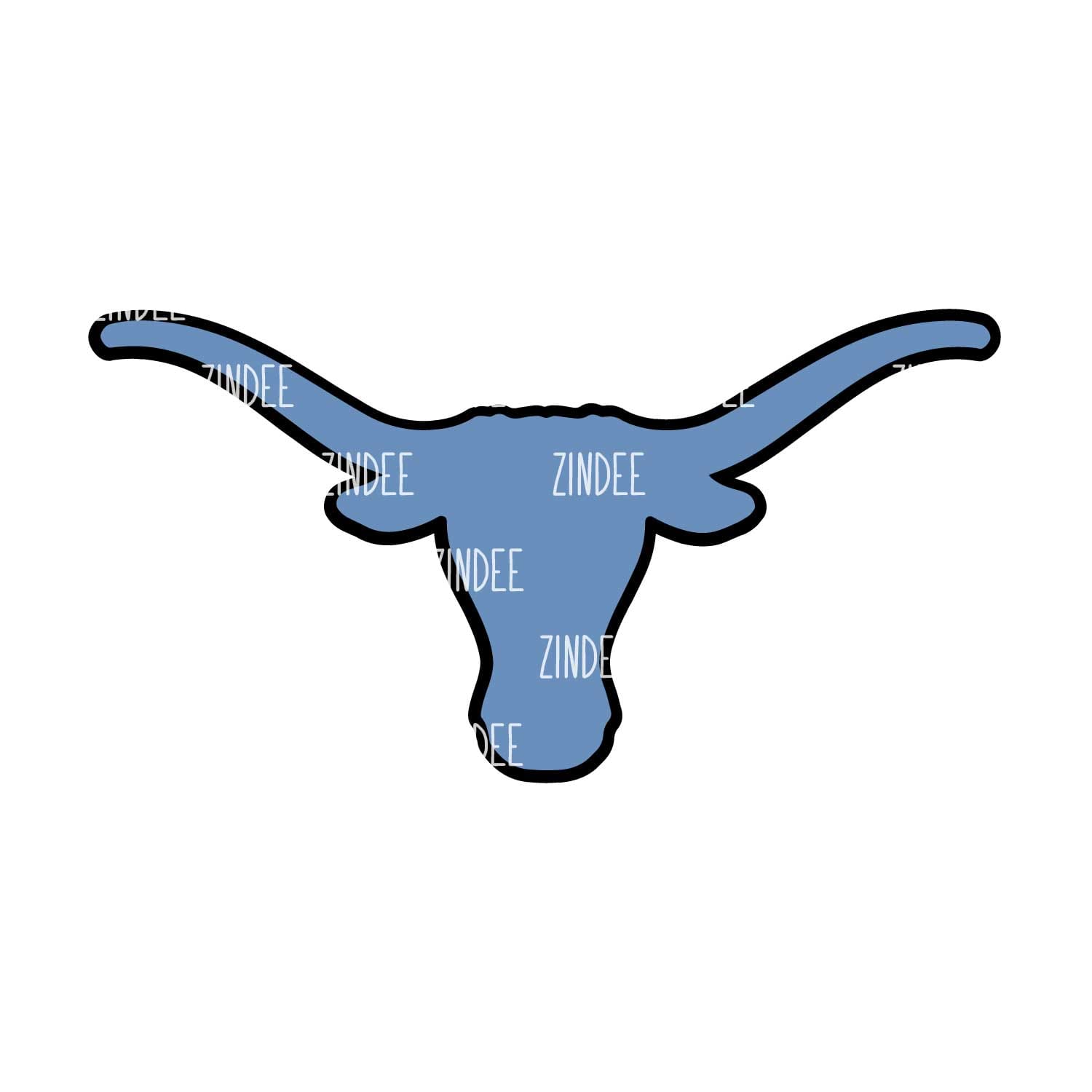 Alternative view of Longhorn acrylic blank (2 inch) NO HOLE