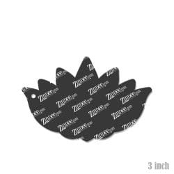 Alternative view of Lotus Flower – Acrylic Keychain Blank (3") | Optional Sticker or UV DTF