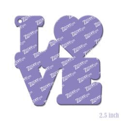 Alternative view of Love Heart Acrylic Blank- Sticker- UV DTF (2.5 inch)
