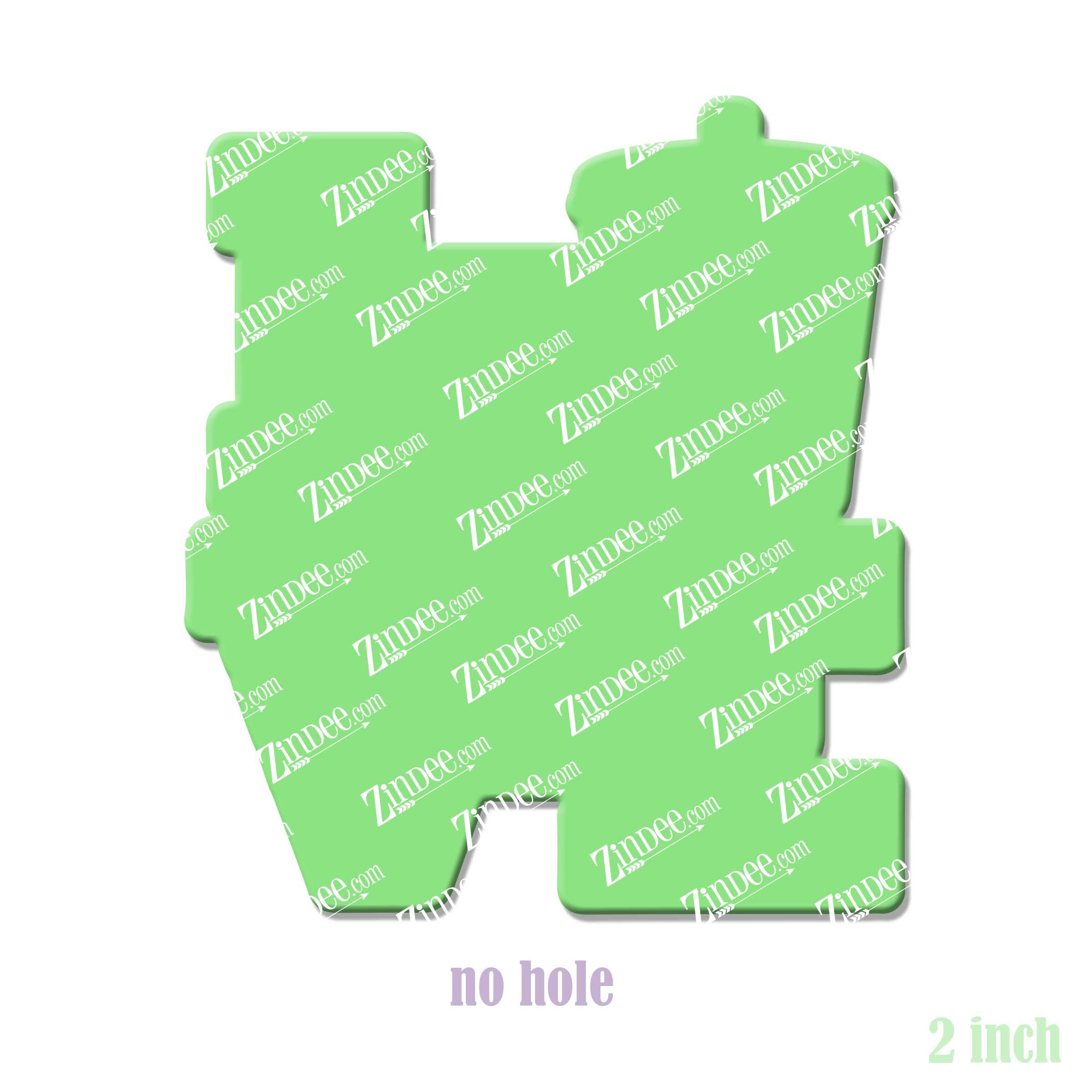 Alternative view of Love Iced Coffee Acrylic Blank- Sticker- UV DTF (2 inch) NO HOLE