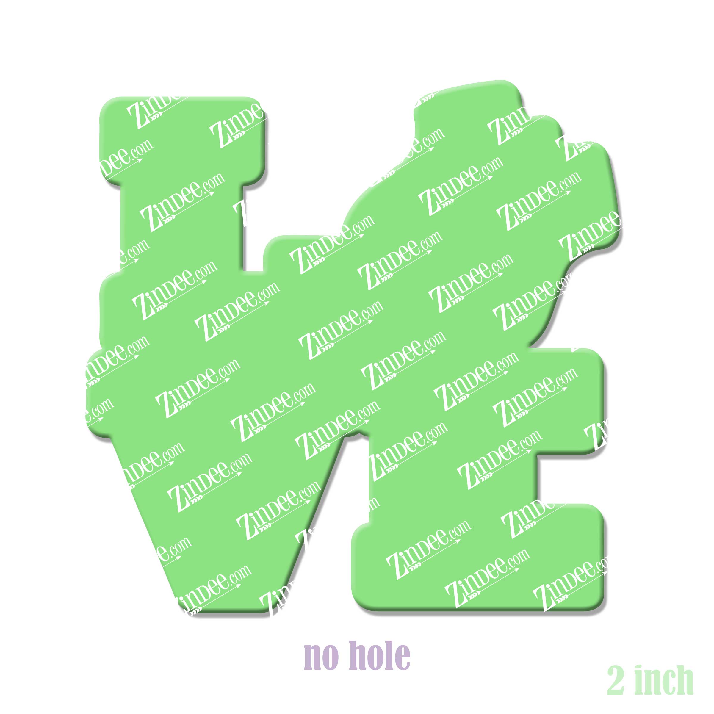 Alternative view of Love Police Acrylic Blank- Sticker- UV DTF (2 inch) NO HOLE