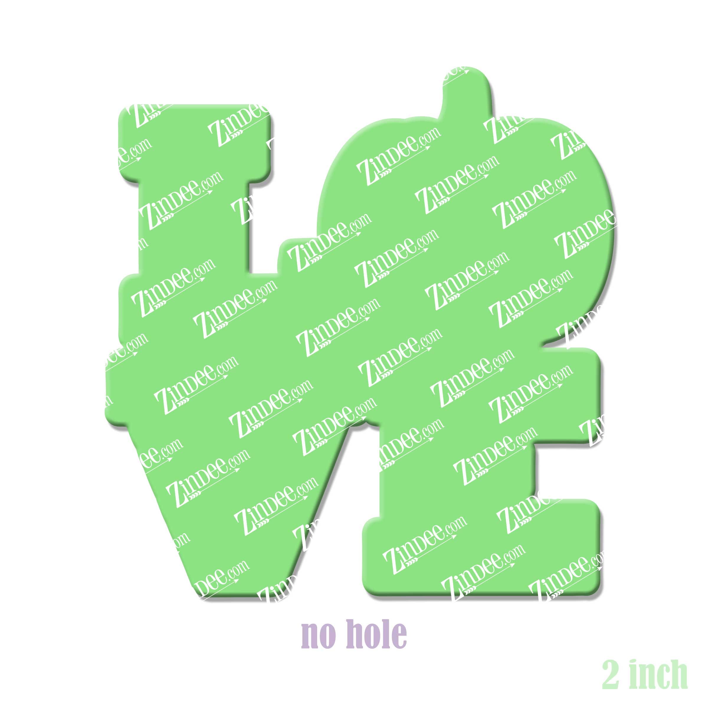 Alternative view of Love Pumpkin Acrylic Blank- Sticker- UV DTF (2 inch) NO HOLE