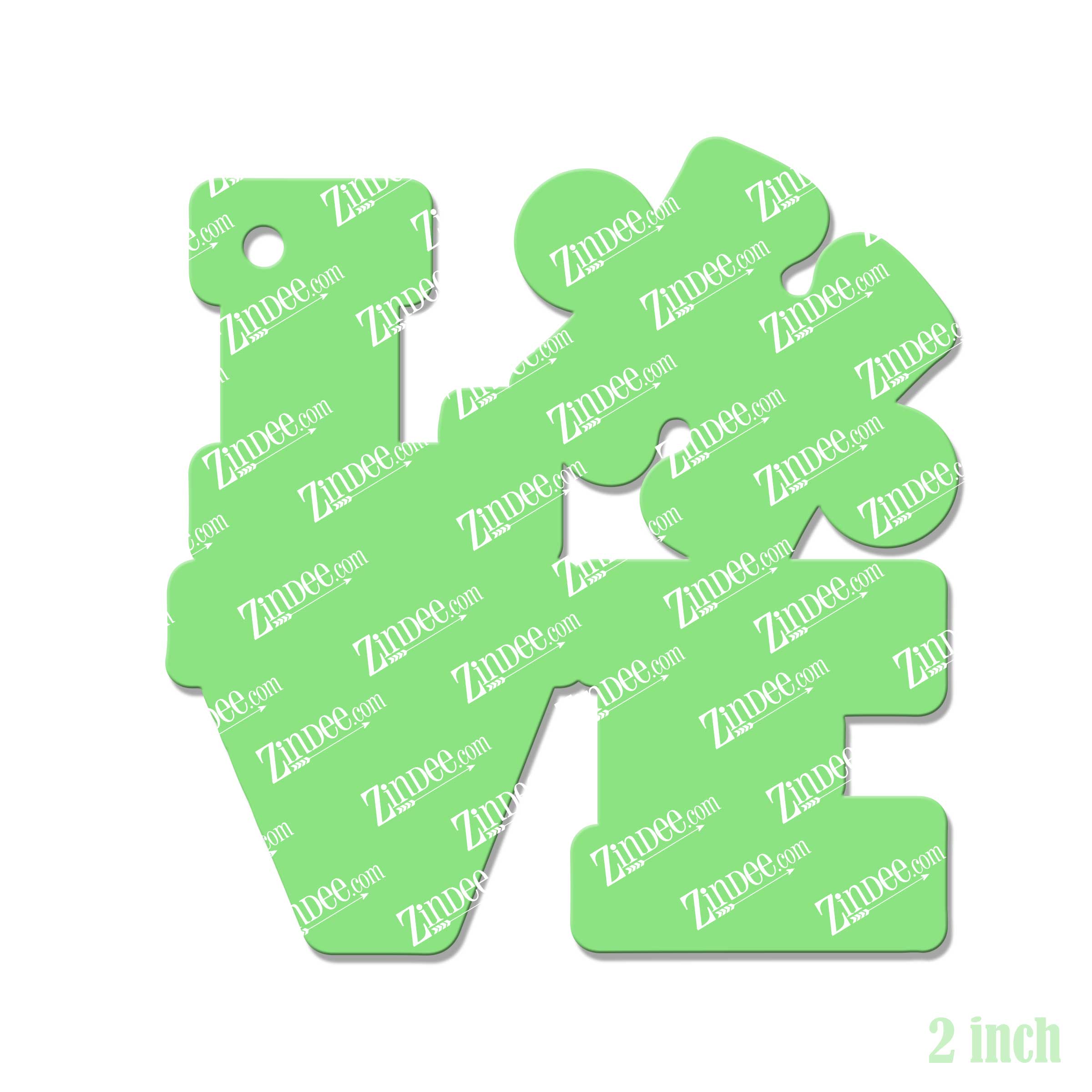 Alternative view of Love Puzzle Piece Acrylic Blank- Sticker- UV DTF (2 inch)