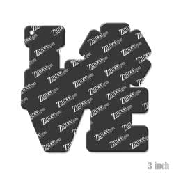 Alternative view of Love Star of Life – Acrylic Keychain Blank (3") | Optional Sticker or UV DTF