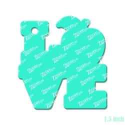 Alternative view of Love Teacher Acrylic Blank- Sticker- UV DTF (1.5 inch)