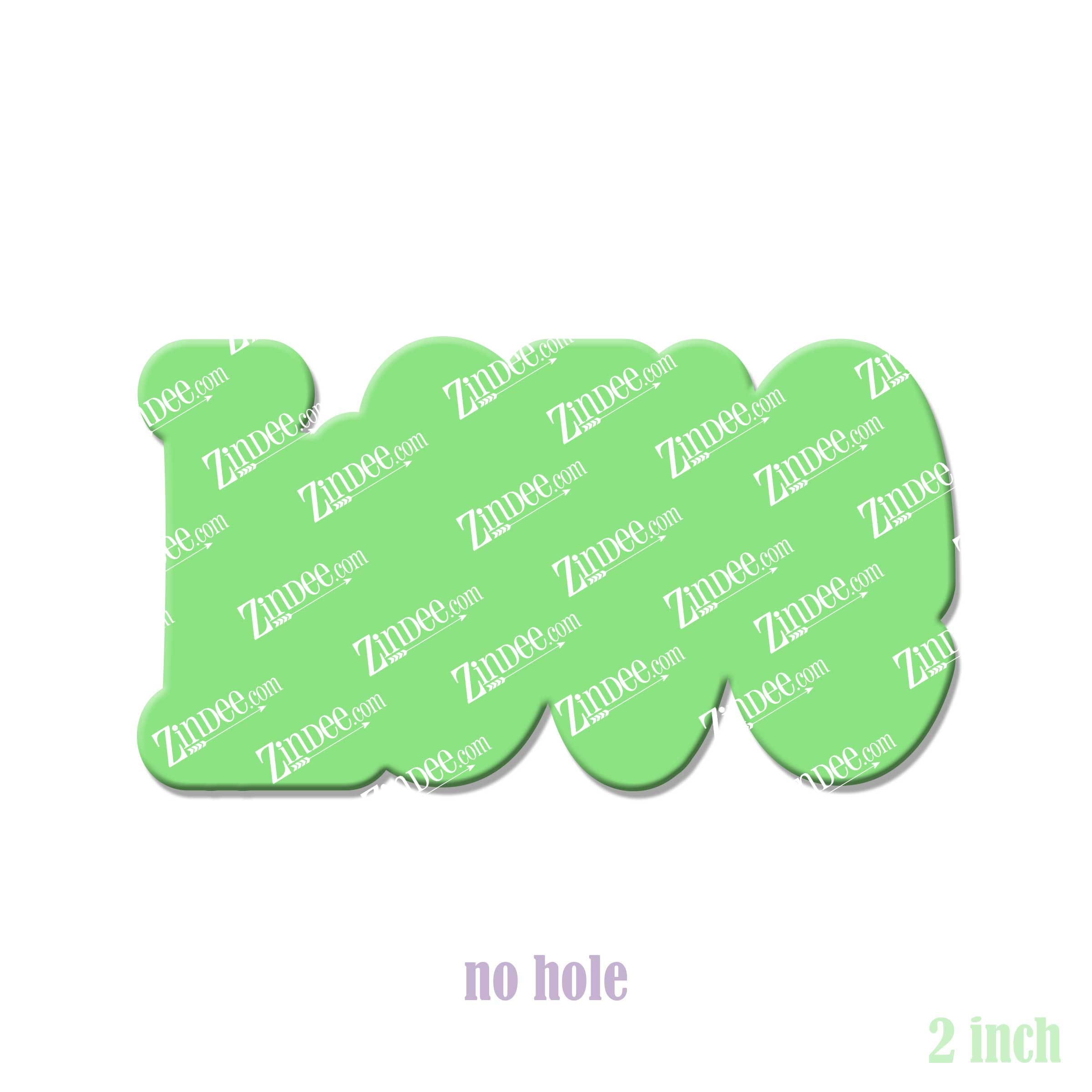 Alternative view of Love (word) Acrylic Blank- Sticker- UV DTF (2 inch) NO HOLE