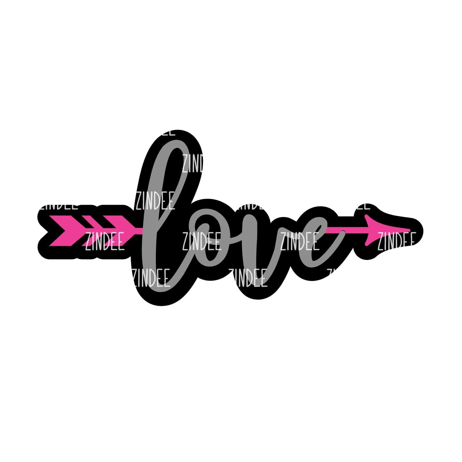 Love Arrow acrylic blank (3 inch) - Image 2