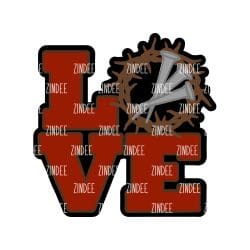 Love Crown of Thorns Acrylic Blank- Sticker- UV DTF (2.5 inch)