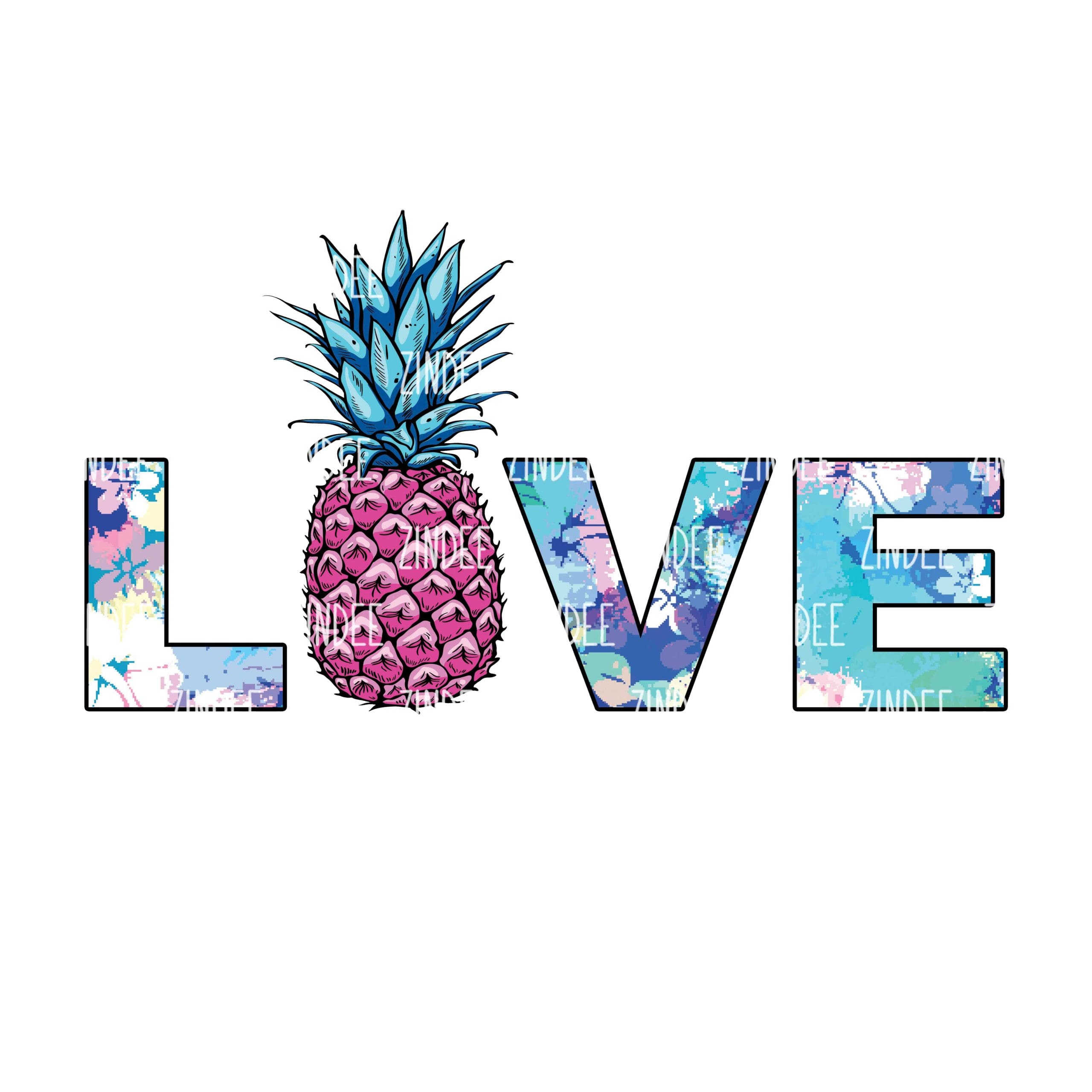 Love Pineapple (Sublimation Transfer)