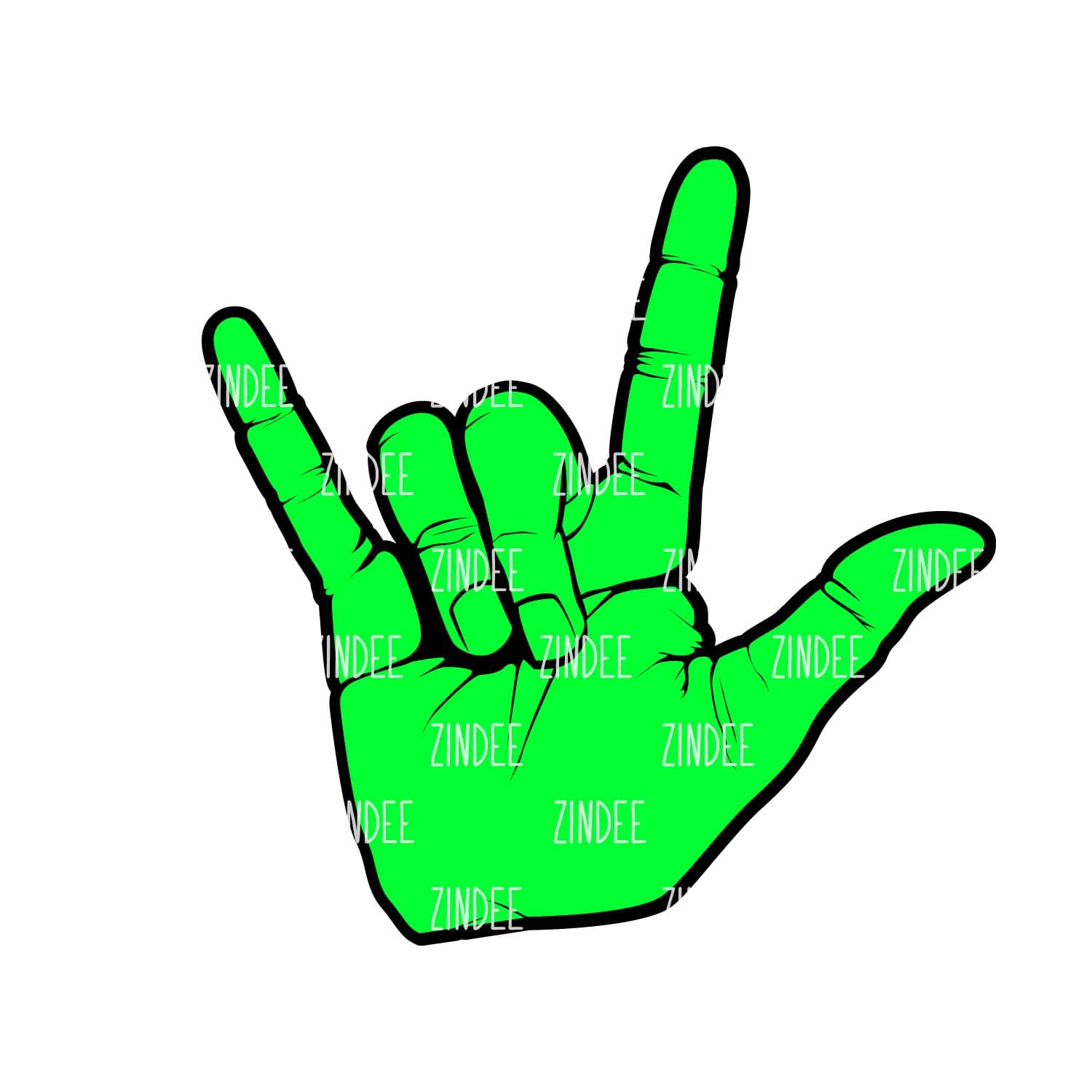 Love Sign Language Acrylic Blank- Sticker- UV DTF (3 inch)