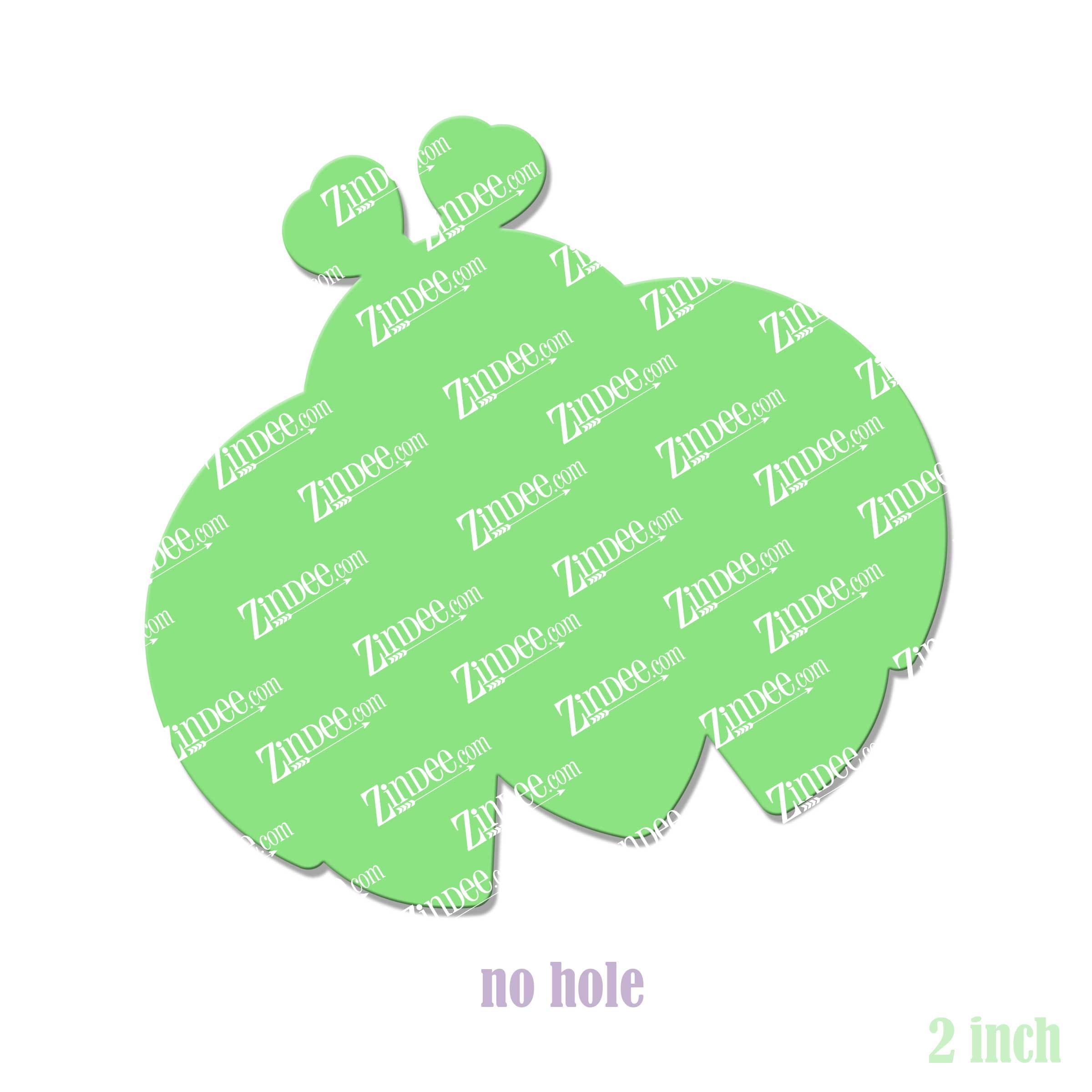 Alternative view of Lovebug Acrylic Blank- Sticker- UV DTF (2 inch) NO HOLE