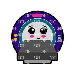 MRI Machine – Acrylic Badge Reel Blank (2") No Hole | Optional Sticker or UV DTF