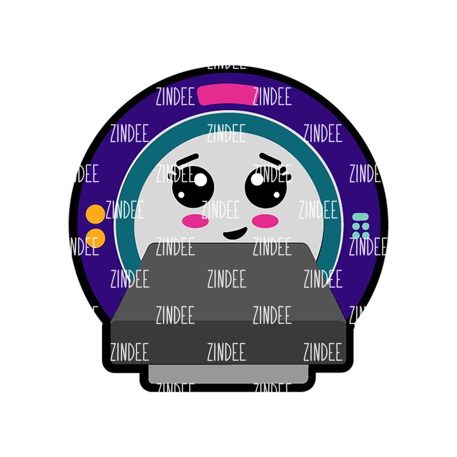 MRI Machine Acrylic Blank- Sticker- UV DTF (3 inch)