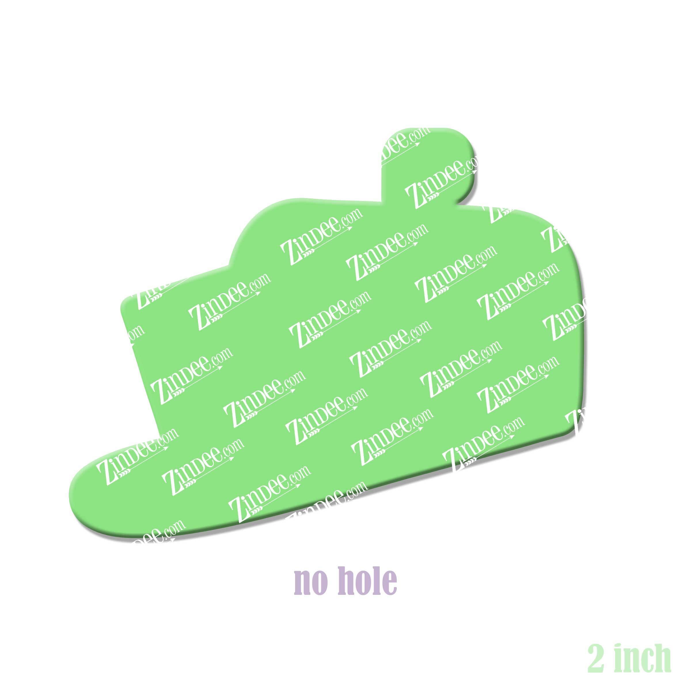 Mailbox acrylic blank (2 inch) NO HOLE