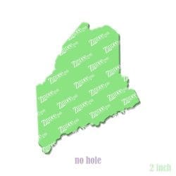 Alternative view of Maine – Acrylic Badge Reel Blank (2") No Hole | Optional Sticker or UV DTF