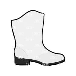 Alternative view of Majorette Boot acrylic blank (3 inch)
