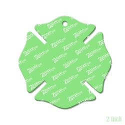 Alternative view of Maltese Cross – Acrylic Keychain Blank (2") | Optional Sticker or UV DTF