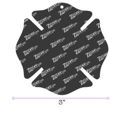 Alternative view of Maltese Cross – Acrylic Keychain Blank (3") | Optional Sticker or UV DTF