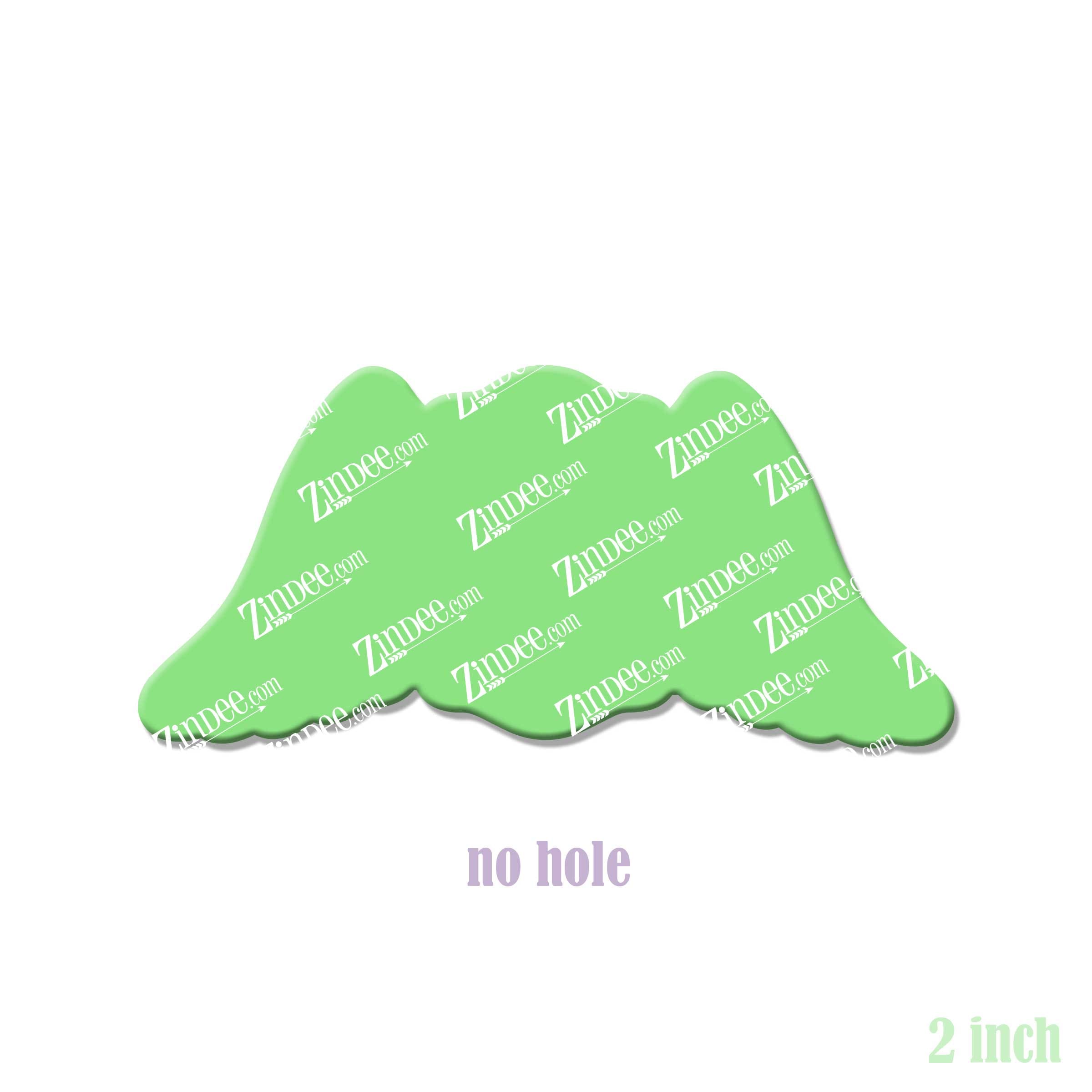 Maltese Cross with Wings acrylic blank (2 inch) NO HOLE