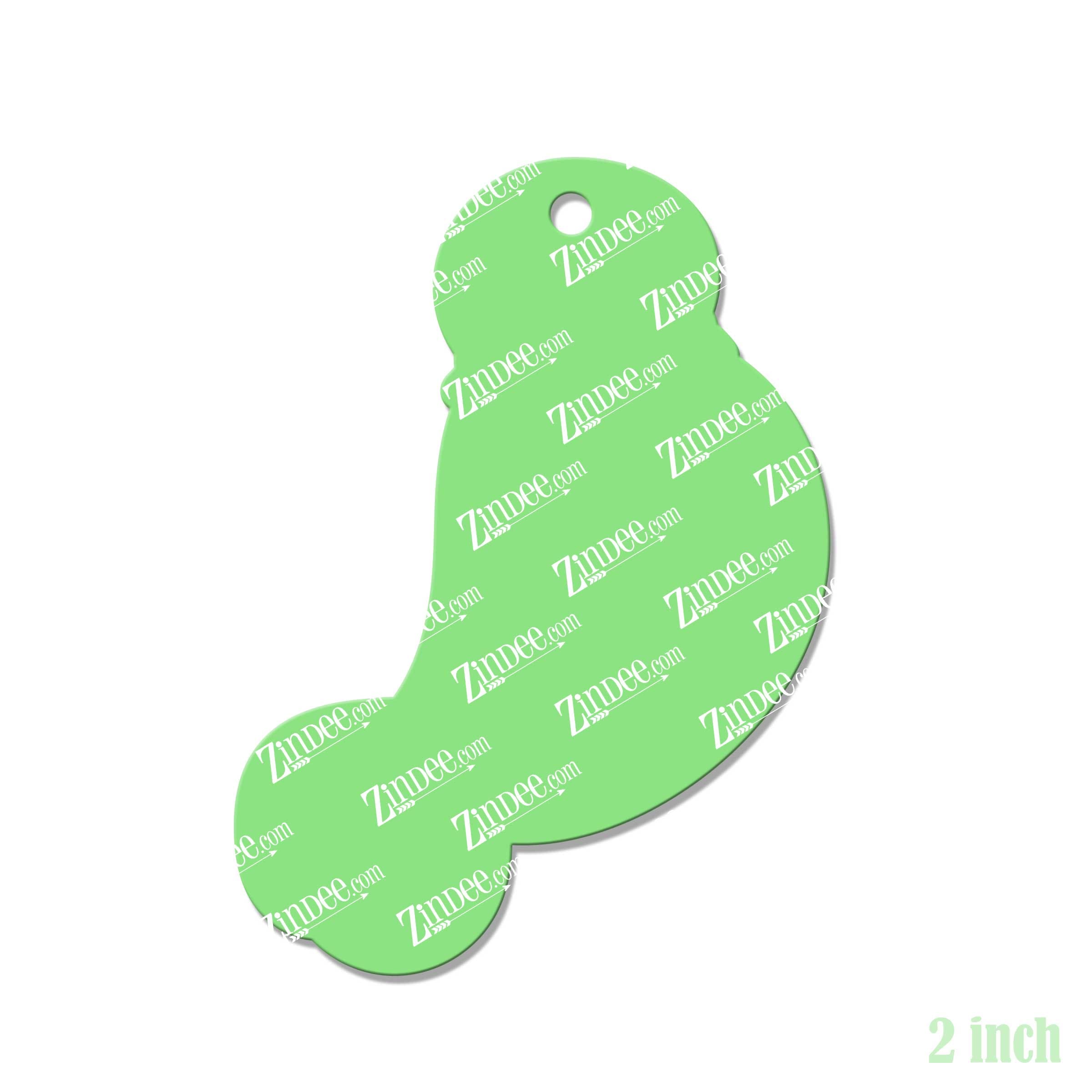 Alternative view of Manatee Acrylic Blank- Sticker- UV DTF (2 inch)
